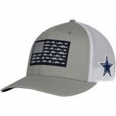 Бейсболка Dallas Cowboys Columbia PFG Mesh Fish Flag - Gray