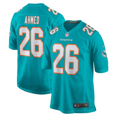 Игровая джерси Salvon Ahmed Miami Dolphins Nike Game - Aqua