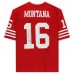 Autographed San Francisco 49ers Joe Montana Fanatics Authentic Red Mitchell & Ness Replica Jersey with SB XVI XIX XXIV MVP Inscription