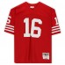 Autographed San Francisco 49ers Joe Montana Fanatics Authentic Red Mitchell & Ness Replica Jersey with SB XVI XIX XXIV MVP Inscription