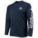 Футболка с длинным рукавом Dallas Cowboys Columbia Terminal Tackle Omni-Shade Raglan - Navy