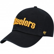 Бейсболка Pittsburgh Steelers 47 Black Clean Up Script