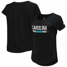 Футболка Carolina Panthers Nike Womens Modern Fan Raglan Performance Tri-Blend- Black