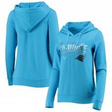 Carolina Panthers 5th & Ocean by New Era Womens Fleece Pullover Hoodie - Blue