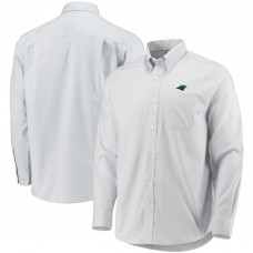 Carolina Panthers Cutter & Buck Dobby Oxford Long Sleeve Button-Down Shirt - White
