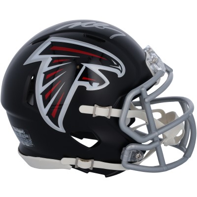 Autographed Atlanta Falcons Michael Vick Fanatics Authentic Speed Mini Helmet
