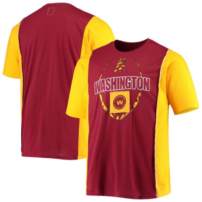 Футболка Washington Football Team Refried Apparel Sustainable Upcycled Split - Burgundy/