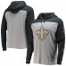 Футболка с длинным рукавом с капюшоном New Orleans Saints 47 Franklin Wooster - Heathered Gray/Black Футболка с длинным рукавом с капюшоном New Orleans Saints 47 Franklin Wooster - Heathered Gray/Black