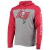 Футболка с длинным рукавом с капюшоном Tampa Bay Buccaneers 47 Franklin Wooster - Heathered Gray/Red