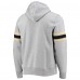 Толстовка с капюшоном New Orleans Saints Double Block Throwback - Heathered Gray