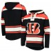 Cincinnati Bengals 47 Black Lacer V-Neck Pullover Hoodie
