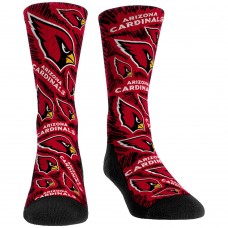 Arizona Cardinals Rock Em Socks Womens Logo Sketch Crew Socks