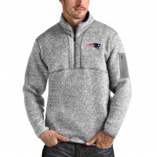Кофта теплая New England Patriots Antigua Team Logo Fortune - Heather Gray