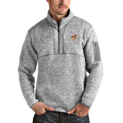 Кофта теплая Minnesota Vikings Antigua Team Logo Fortune - Heather Gray