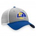 Бейсболка Los Angeles Rams Tri-Tone Trucker - Heathered Gray/Royal