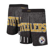 Pittsburgh Steelers Mitchell & Ness Jumbotron Shorts - Black