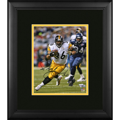 Фото с автографом Pittsburgh Steelers Jerome Bettis Fanatics Authentic Framed 8 x 10 White Running