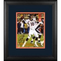 Autographed Denver Broncos Peyton Manning Fanatics Authentic Framed 8 x 10 Super Bowl 50 Champions Action Vertical Photograph