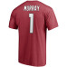 Футболка Arizona Cardinals Kyler Murray Fanatics Cardinal Icon Name & Number