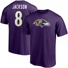 Футболка Lamar Jackson Baltimore Ravens Player Icon - Purple