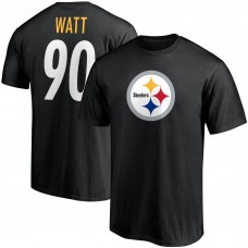 Футболка T.J. Watt Pittsburgh Steelers Player Icon Name & Number - Black