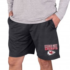 Kansas City Chiefs Concepts Sport Bullseye Knit Jam Shorts - Charcoal