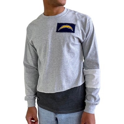 Футболка с длинным рукавом Los Angeles Chargers Refried Apparel Sustainable Angle - Gray