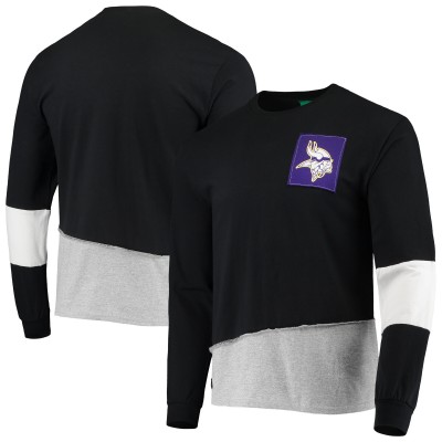 Футболка с длинным рукавом Minnesota Vikings Refried Apparel Sustainable Angle - Black