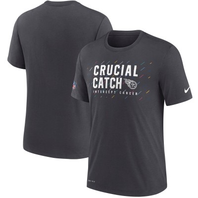 Футболка Tennessee Titans Nike 2021 NFL Crucial Catch Performance - Charcoal