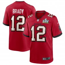 Игровая джерси Tom Brady Tampa Bay Buccaneers Nike Super Bowl LV Bound Game - Red
