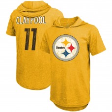 Футболка с капюшоном Chase Claypool Pittsburgh Steelers Majestic Threads - Gold