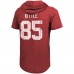 Футболка с капюшоном George Kittle San Francisco 49ers Majestic Threads - Heathered Scarlet