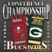 Футболка Green Bay Packers vs. Tampa Bay Buccaneers 2020 NFC Conference Championship Matchup Prevent - Charcoal