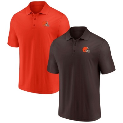 Две футболки поло Cleveland Browns Home and Away - Brown/Orange