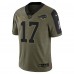 Игровая джерси Josh Allen Buffalo Bills Nike Salute To Service Limited Player - Olive