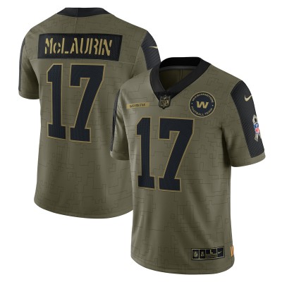 Игровая джерси Terry McLaurin Washington Football Team Nike Salute To Service Limited Player - Olive