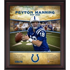 Indianapolis Colts Peyton Manning Fanatics Authentic Framed 15 x 17 Hall of Fame Career Profile
