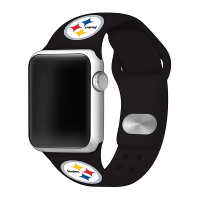 Браслет Pittsburgh Steelers 38-40mm Apple Watch Sports - Black - оригинальные аксессуары NFL