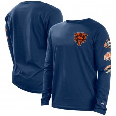 Футболка с длинным рукавом Chicago Bears New Era Hype 2-Hit - Navy