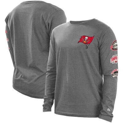 Футболка с длинным рукавом Tampa Bay Buccaneers New Era Hype 2-Hit - Heathered Gray