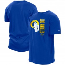 Футболка Los Angeles Rams New Era Split Logo 2-Hit - Royal