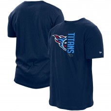 Футболка Tennessee Titans New Era Split Logo 2-Hit - Navy