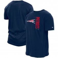 Футболка New England Patriots New Era Split Logo 2-Hit - Navy
