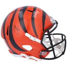 Autographed Cincinnati Bengals Chad Johnson Fanatics Authentic Riddell Speed Replica Helmet