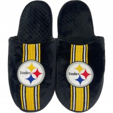 Pittsburgh Steelers FOCO Striped Team Slippers