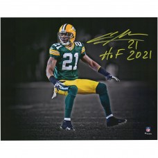 Autographed Green Bay Packers Charles Woodson Fanatics Authentic 11 x 14 Spotlight Photograph with HOF 21 Inscription