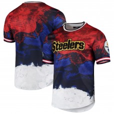 Футболка Pittsburgh Steelers Pro Standard Americana Dip-Dye - Navy/Red