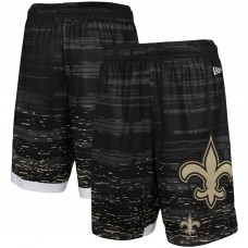 New Orleans Saints New Era Training Daze Shorts - Black