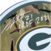 Autographed Green Bay Packers Charles Woodson Fanatics Authentic Riddell Camo Alternate Speed Replica Helmet with HOF 2021 Inscription