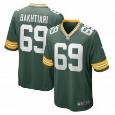 Игровая джерси David Bakhtiari Green Bay Packers Nike Game Team - Green